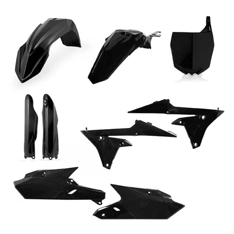 ACERBIS Standard Plastic Kit Plastic Kit Black Honda CRF450R 07-08 Acerbis