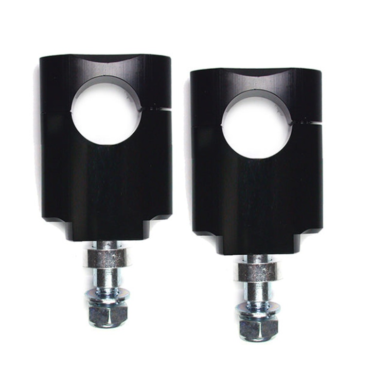 ARTRAX Handlebar Clamps & Risers 20mm risers std to fatbar black Artrax