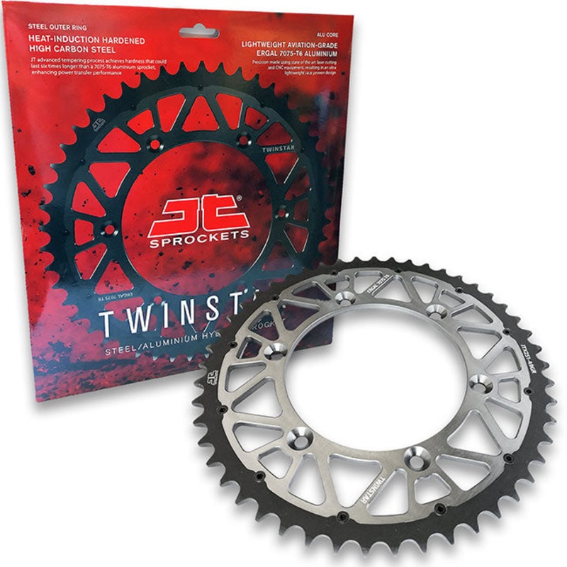 JT Sprockets – Rear Twinstar JT Sprockets TwinStar Rear Sprocket T47 Grey JTX210.47GR