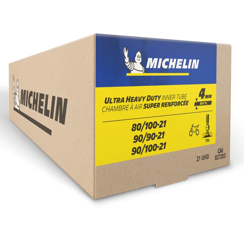 MICHELIN UHD Inner Tube – Ultra Heavy Duty (4mm) *100/100-18 (110/100- 120/90- 130/80) Tube Offroad UHD Michelin