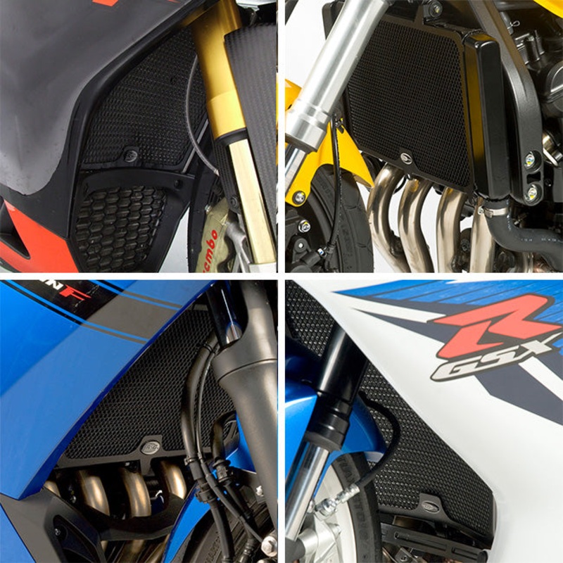 R&G Radiator Guards Oil Cooler Guard Yamaha Textured Matt Black R&G