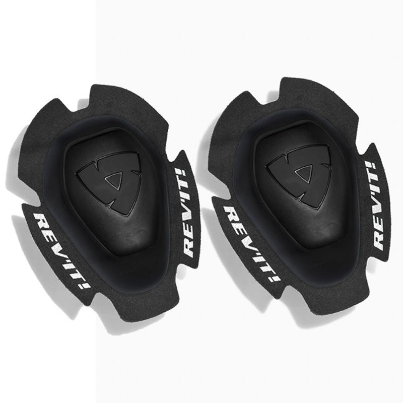 REV’IT! Dual Comp Knee Sliders Knee Sliders Dual Comp Wht-Blk REV’IT!