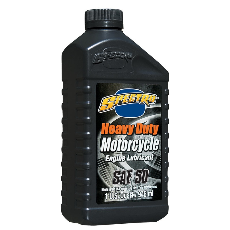 SPECTRO Heavy Duty Motorcycle Engine Lubricant SAE50 946ml Heavy Duty Mineral Oil Spectro