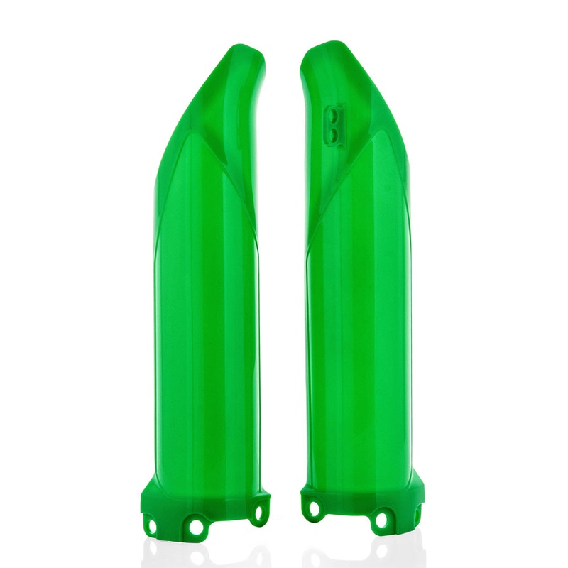ACERBIS Fork Covers 2pc set I Lower Fork Cover White CR125/250/500- CRF450R 02-03 Acerbis Indent