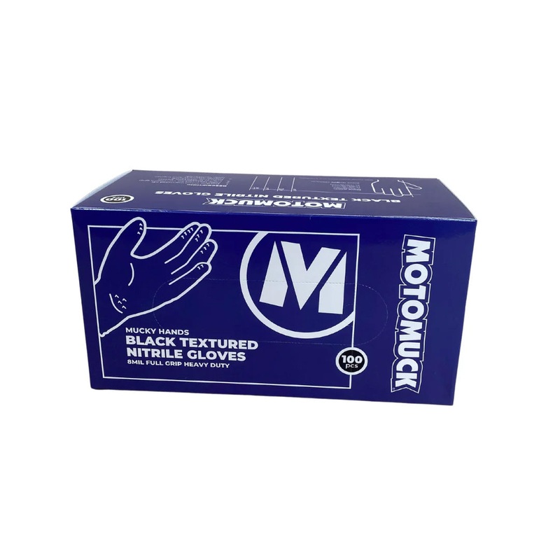 Motomuck Nitrile Powder-Free Gloves Nitrile Powder-Free Gloves size M (100 pack) MOTOMUCK