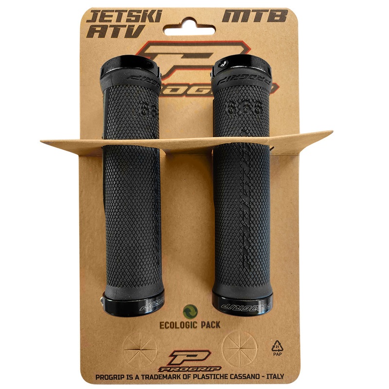 PROGRIP ATV Lock-on Grips – PG999 Black Lock On Grips ATV / Jetski / MTB (2 ring clamps) Progrip