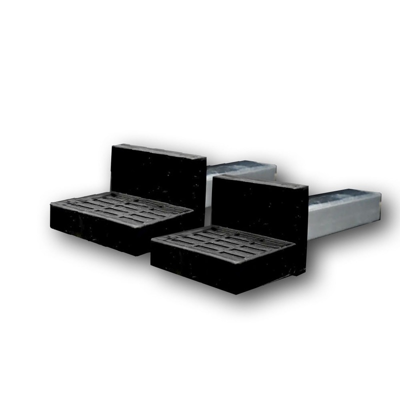 R&G L-Brackets for Workshop Paddock Stands R&G Rear Workshop Paddock Stand L-Cup Pins Pair