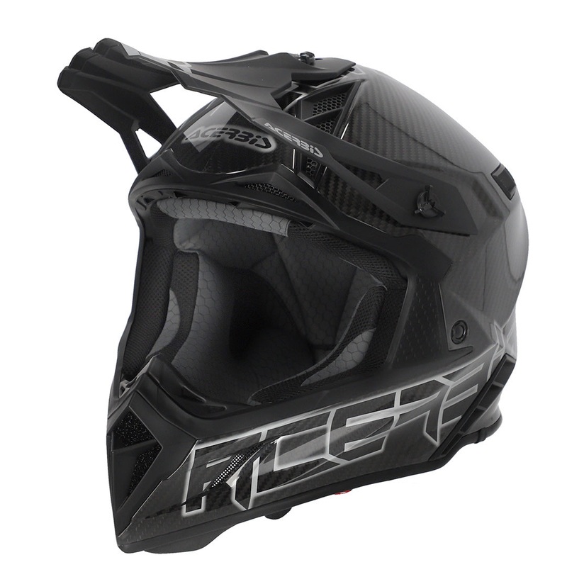 Acerbis Steel Carbon Helmet S Steel Carbon Black/Grey ECE 22-06 MX Helmet Acerbis