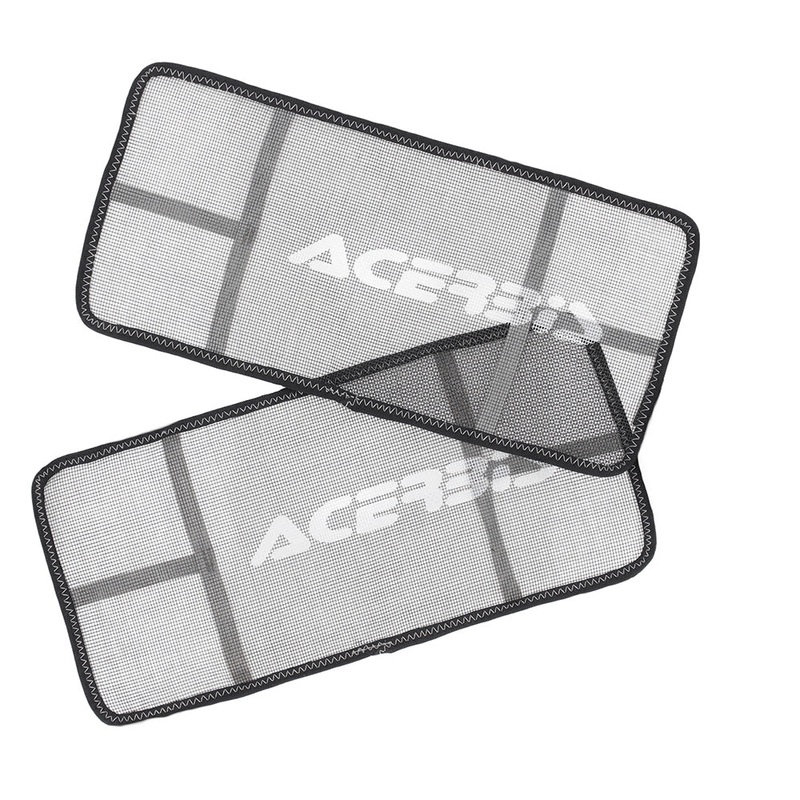 ACERBIS U-RET Universal Radiator Louver Mesh Covers U-Ret Radiator Louvers Covers Black Acerbis
