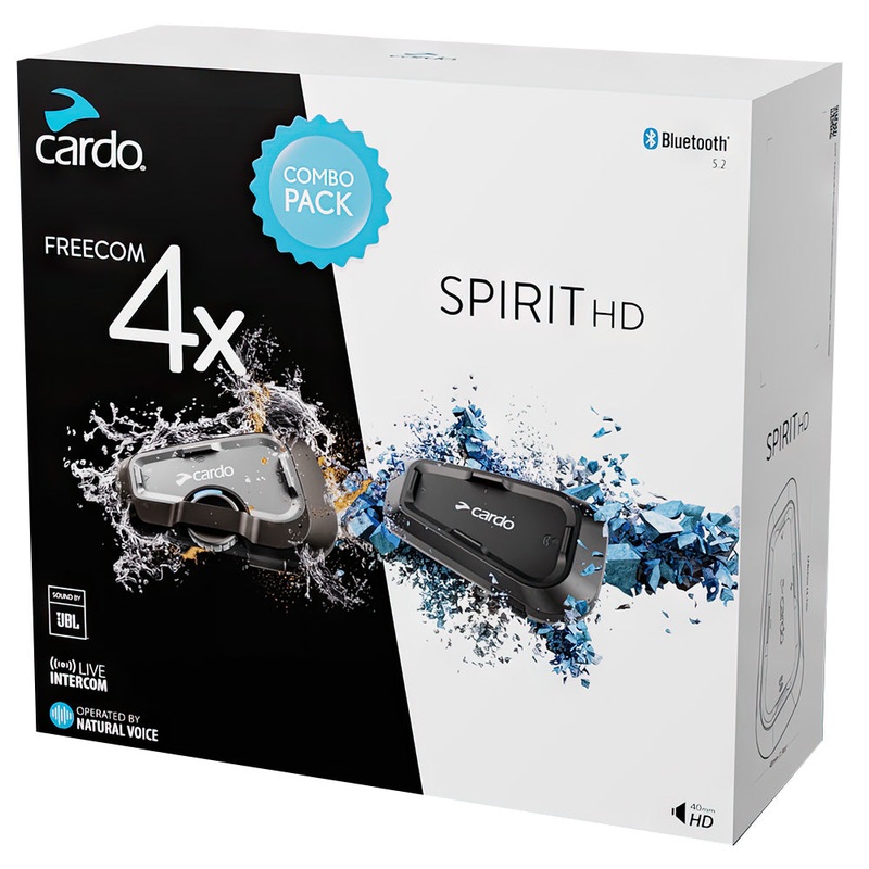Cardo FREECOM 4X & SPIRIT HD Combo Pack Freecom 4X & Spirit HD Bundle Cardo