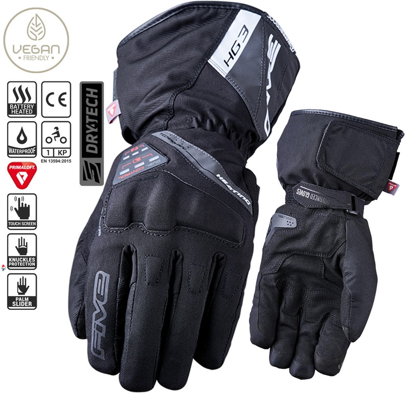 FIVE HG3 EVO WP Woman Heated Gloves S HG3 Woman EVO WP black glove FIVE