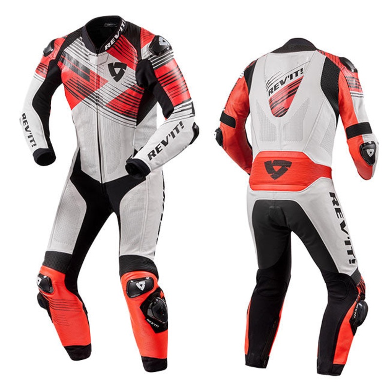 REV’IT! Apex One-Piece Race Suit *50 Apex 1 pc Race Suit White-Black REV’IT!