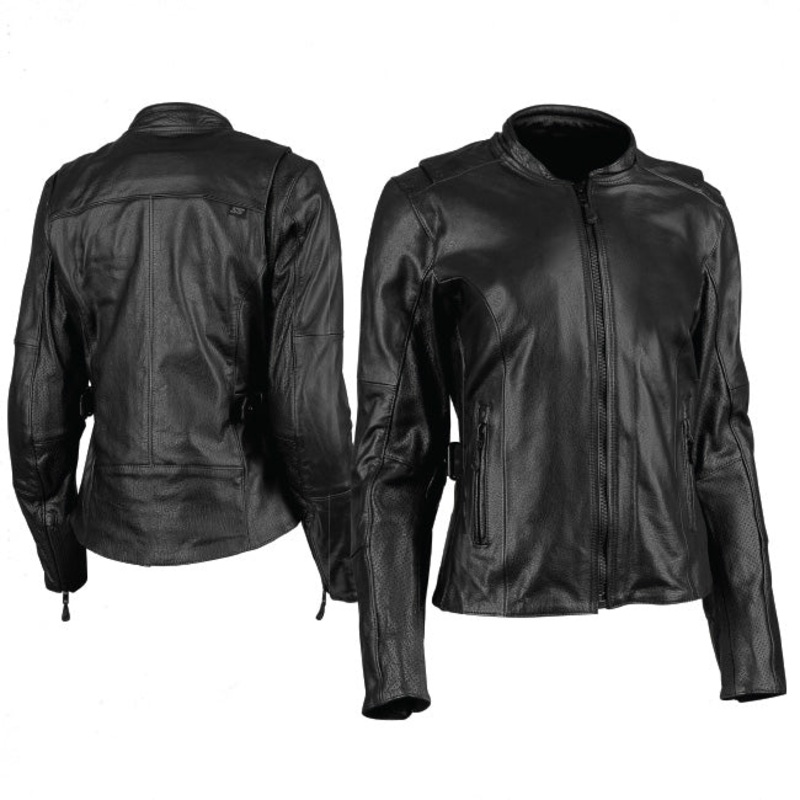 Speed and Strength – Throttle Body Ladies Jacket WXS Throttle Body Ladies Blk Leather Jacket Speed & Strengt