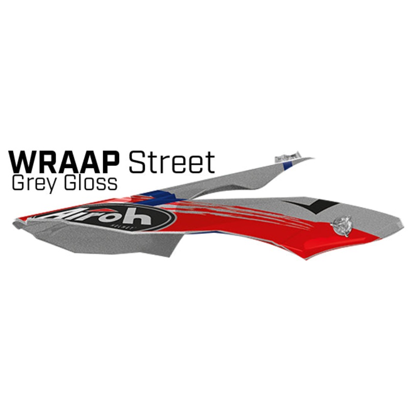AIROH WRAAP Helmet Peaks *Wraap Street Azure Gloss Peak Only Airoh