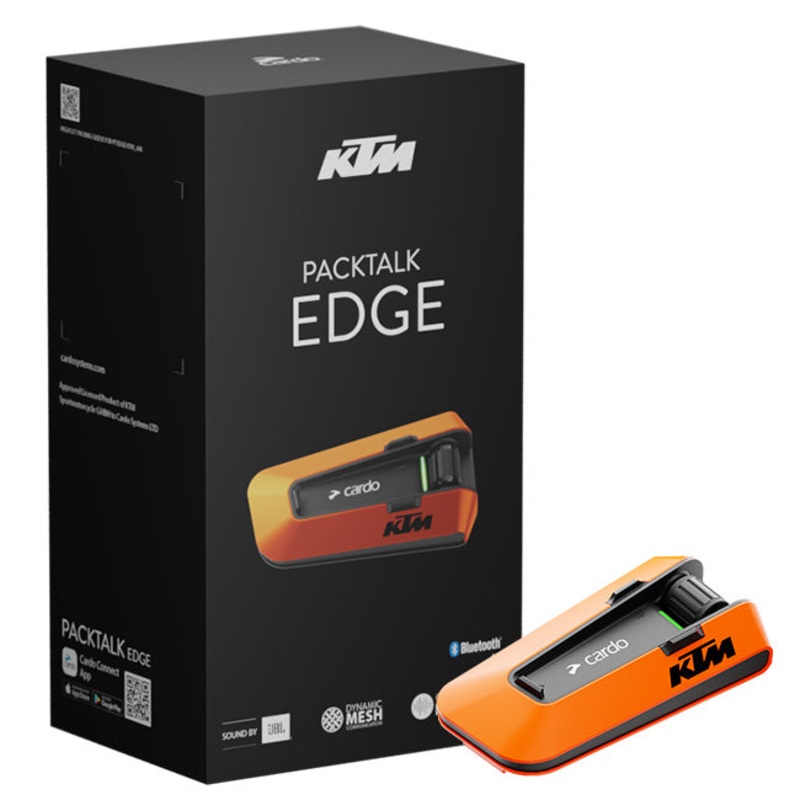 Cardo Packtalk EDGE KTM Packtalk Edge KTM – Single Cardo