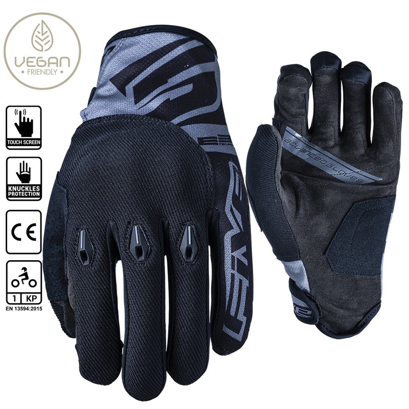 FIVE E3 EVO Gloves 08/S E3 Evo Enduro Black Gloves Five