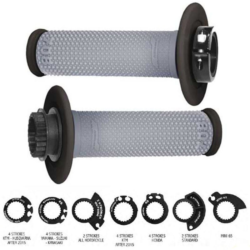 PROGRIP Lock-On Grips – PG708 Black/Grey Lock On Grips Full Diamond Progrip
