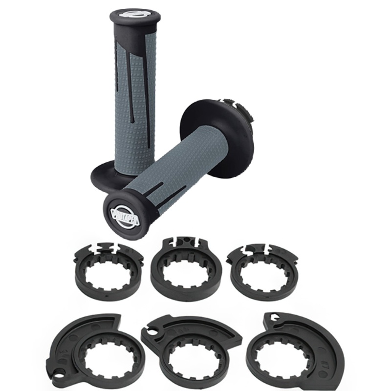 ProTaper Lock-On Grips – Full Diamond Red/Dark Grey Lock On Grips Full Diamond ProTaper