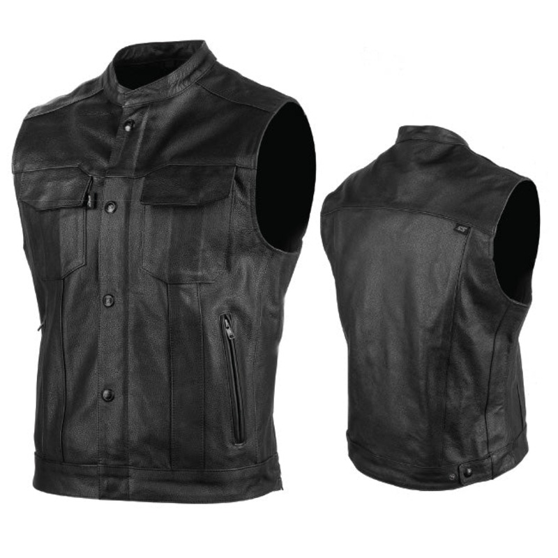 Speed and Strength – Band Of Brothers Vest L Band Of Brothers Leather Vest Black Speed & Strength