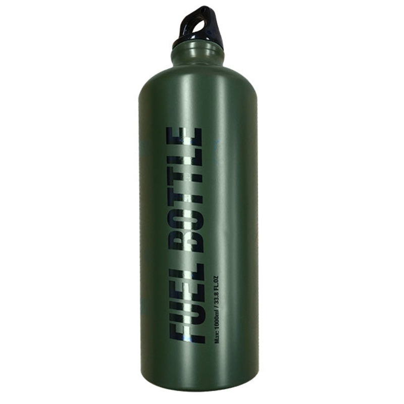 Tech 7 Aluminium Fuel Bottle 1L Aluminium Fuel Bottle 1.0L Matt Green Tech7