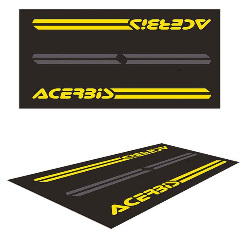 ACERBIS Moto Carpet Moto Carpet 1.0 x 2.0m Black/Yellow Acerbis