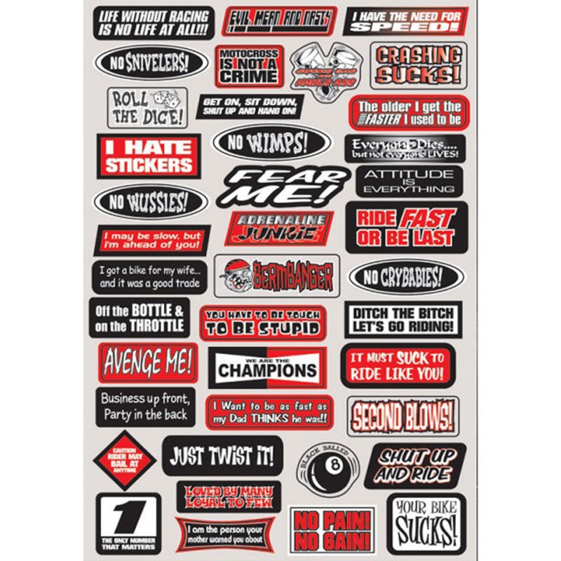 FACTORY EFFEX  Fun Phrases Sticker Kit FUN PHRASES STICKER KIT Factory FX