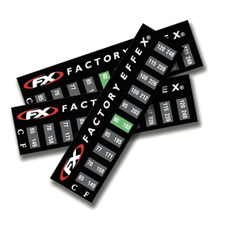 FACTORY EFFEX Motorbike Temperature Sticker TEMP STICKERS (3 PACK) Factory FX