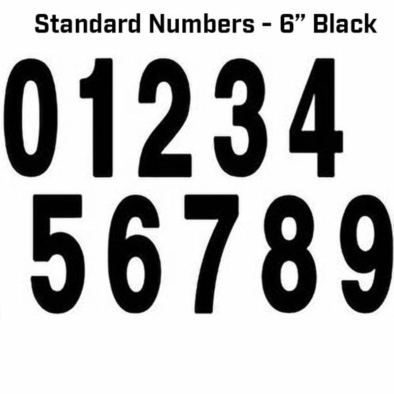 FACTORY EFFEX – Standard Numbers – 6″ Black NUMBER STD 6INCH 0 (3PK) BLACK 150mm