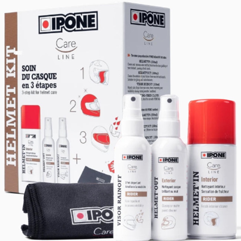 IPONE Helmet Kit Helmet Care Kit Interior & Exterior IPONE. DG