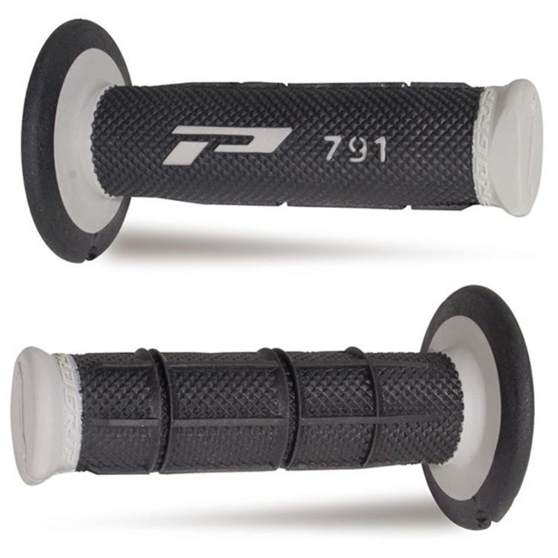 PROGRIP Double Density MX Grips – PG791 Black/Grey Dual Density Grips 115mm Progrip