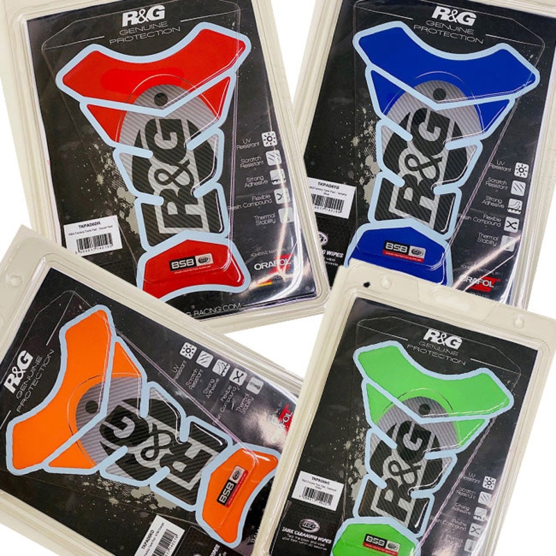 R&G Tank Pads R&G Factory Carbon Tank Pad Yamaha blue R&G