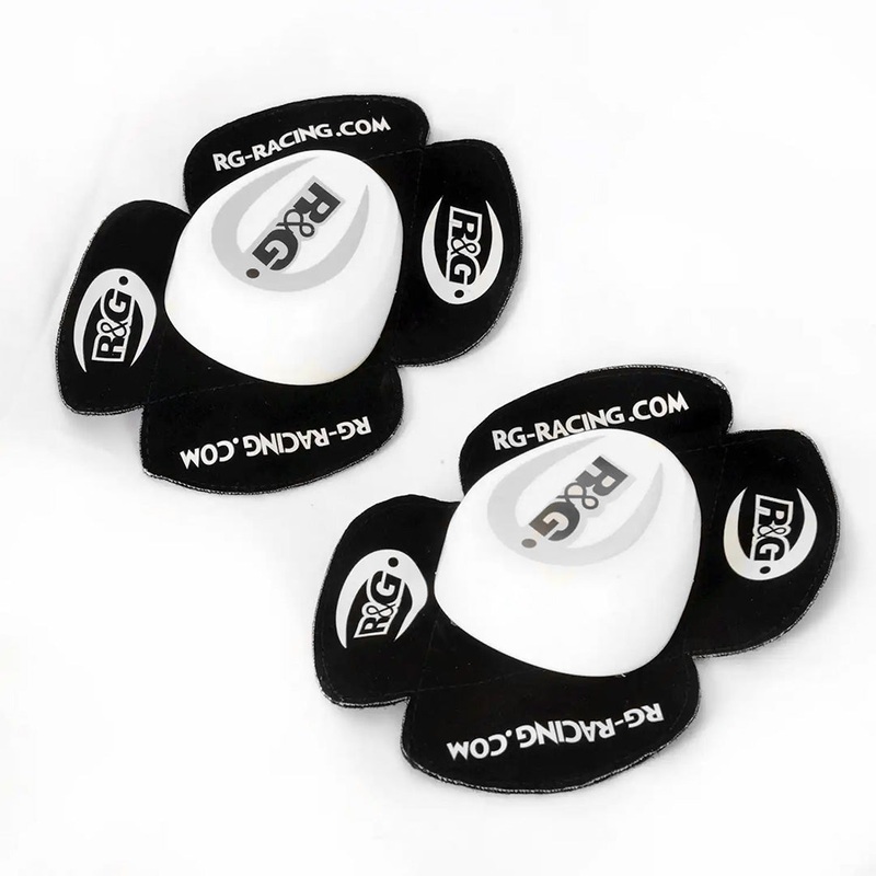 R&G Wider Aero Knee Sliders Wider Aero Knee Sliders Pair White R&G