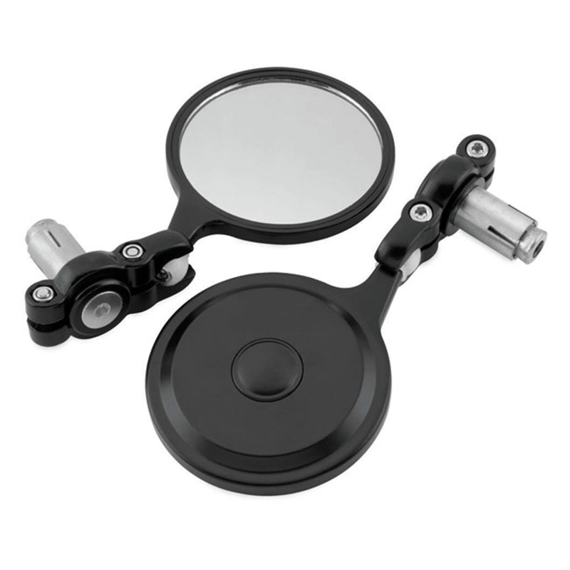 TECH 7 Mirror Bar End Mirror Black 80mm (pair) Tech7