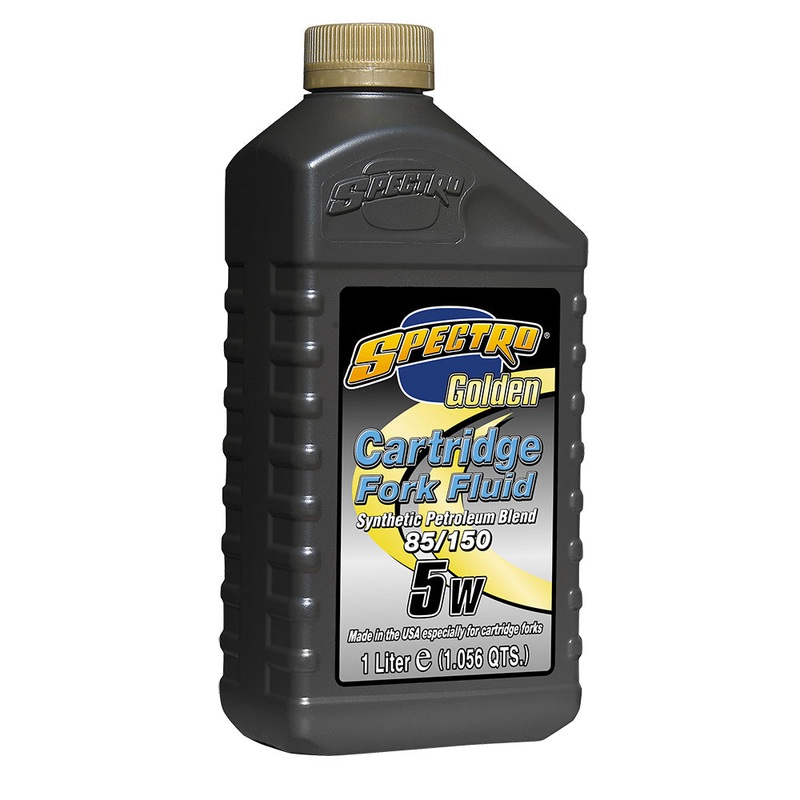 SPECTRO Golden Cartridge Fork Fluid 5w 1L Very Light 85/150 Golden Cartridge Fork Oil / Fork Fluid Spectro