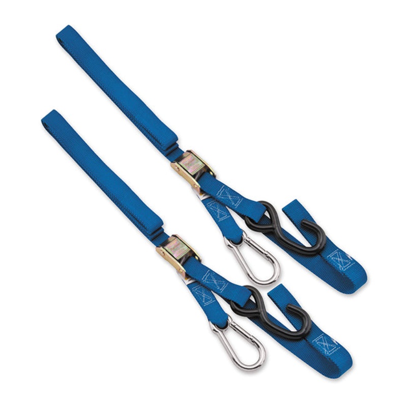 TECH 7 Tie Downs Tie Down Black 38mm with carabiner end Tech7