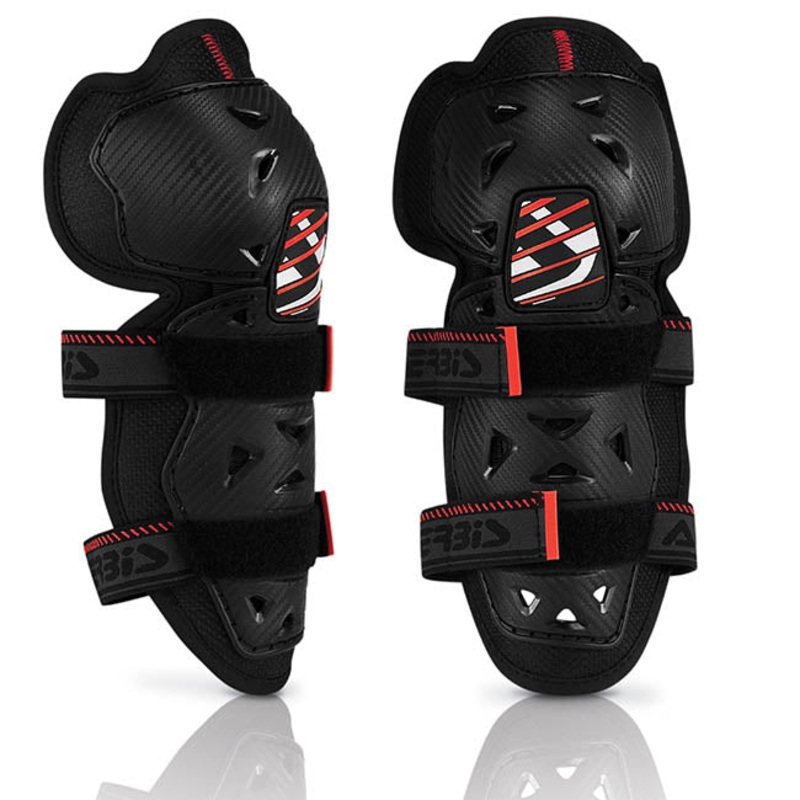 ACERBIS Profile 2 Knee Guards – Youth Profile 2.0 Junior Knee Guard Black Acerbis