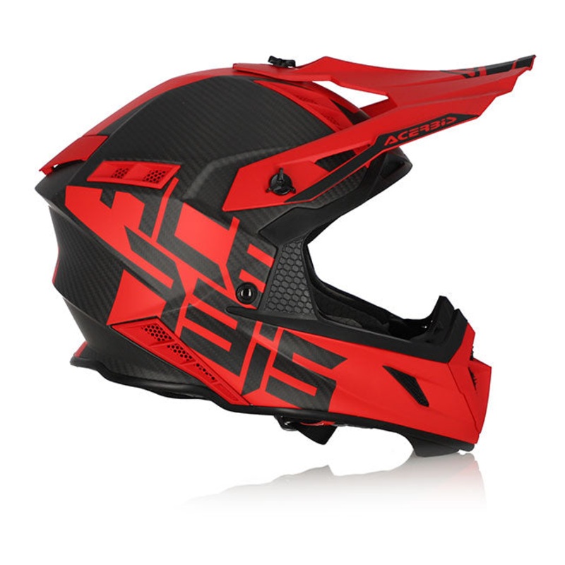 Acerbis Steel Carbon – Graphics *L Steel Carbon Red (59-60cm) MX Helmet Acerbis