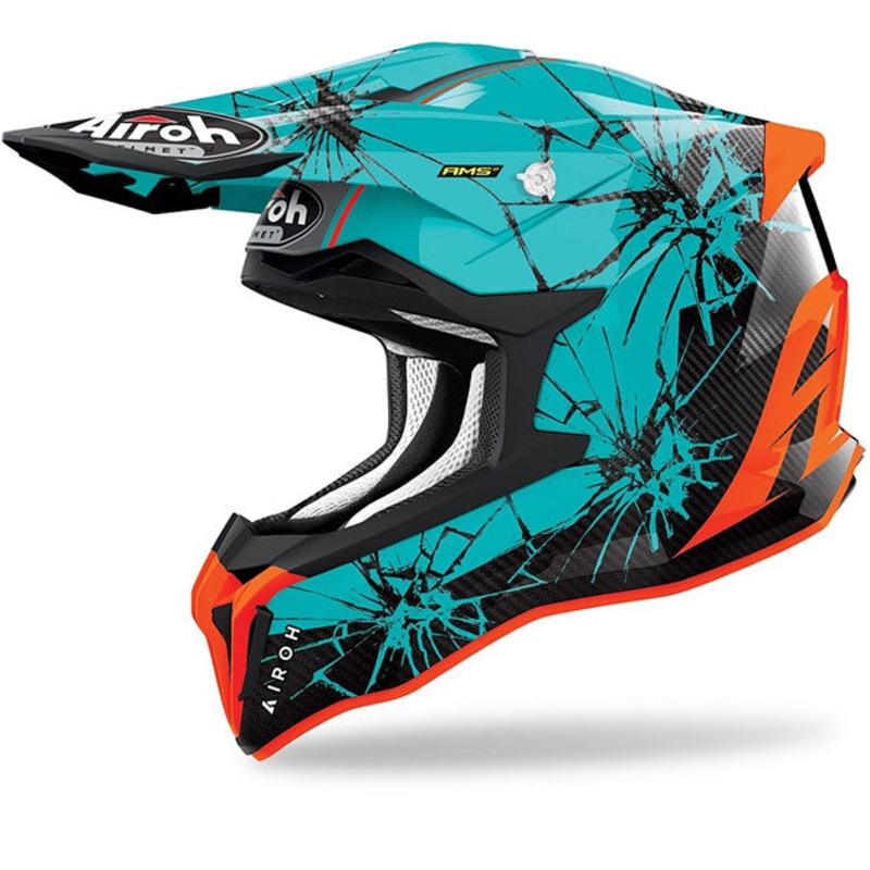 Airoh Strycker – Graphics *M Strycker Crack Gloss MX Helmet Airoh