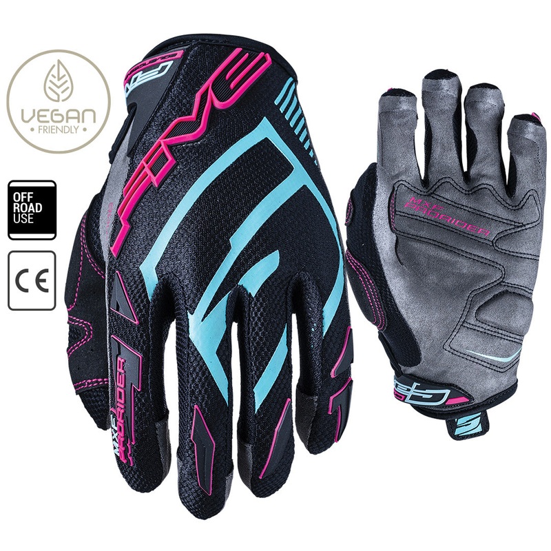 FIVE MXF Prorider S Women’s Gloves 07/XS MXF PRORIDER S Woman Gre y/Blue/Pink Glove FIVE