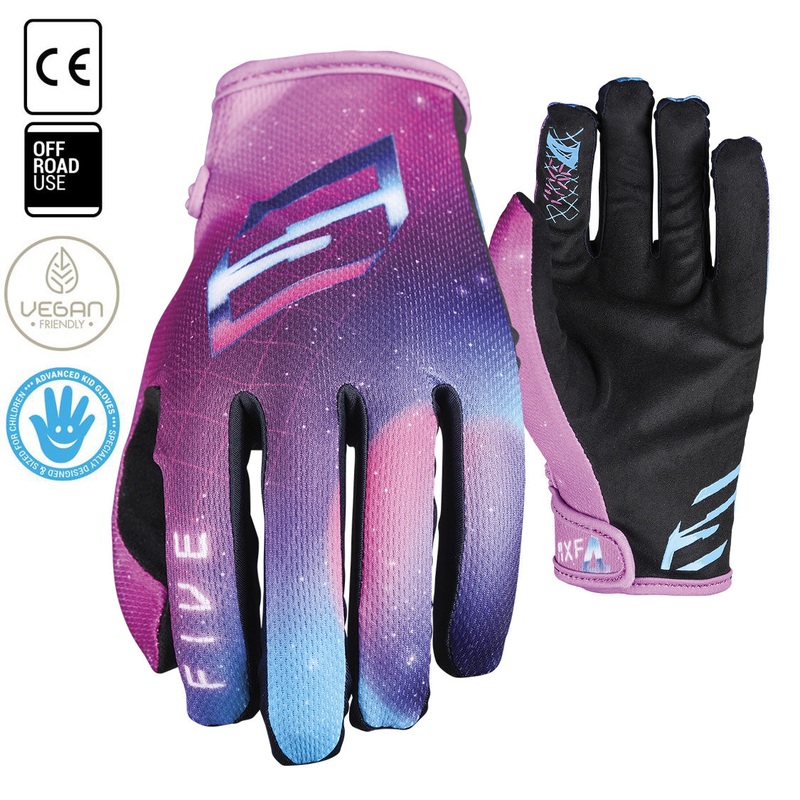 FIVE MXF4 Kid Gloves **03/S MXF4 Slice Kid neon purple gloves FIVE
