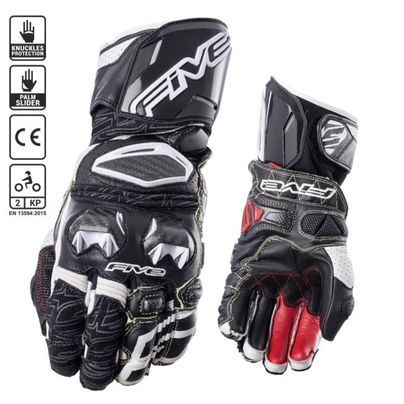 FIVE RFX RACE Glove *08/S RFX Kevlar Race black/white gloves FIVE