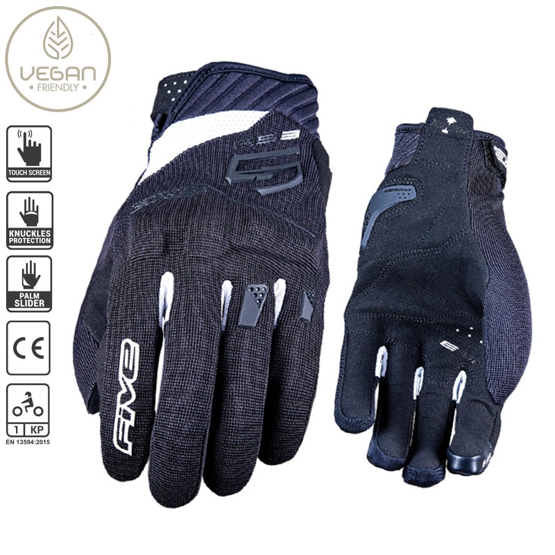 FIVE RS3 EVO Kids Glove 03/S RS3 EVO Kids Black/White Gloves FIVE