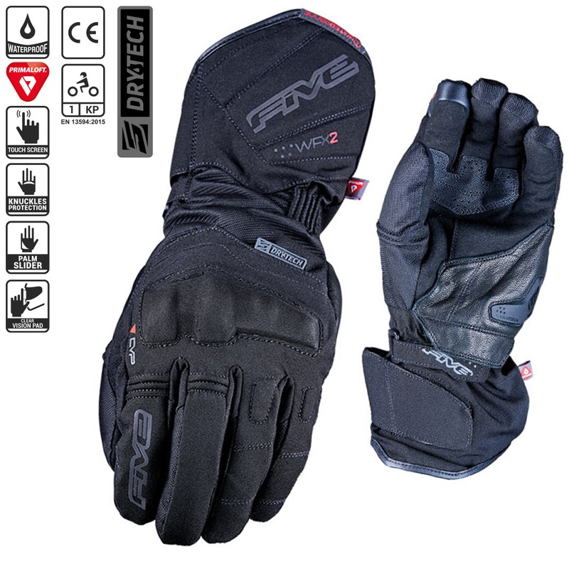 FIVE WFX2 EVO WP Gloves 08/S WFX2 EVO WP black gloves FIVE