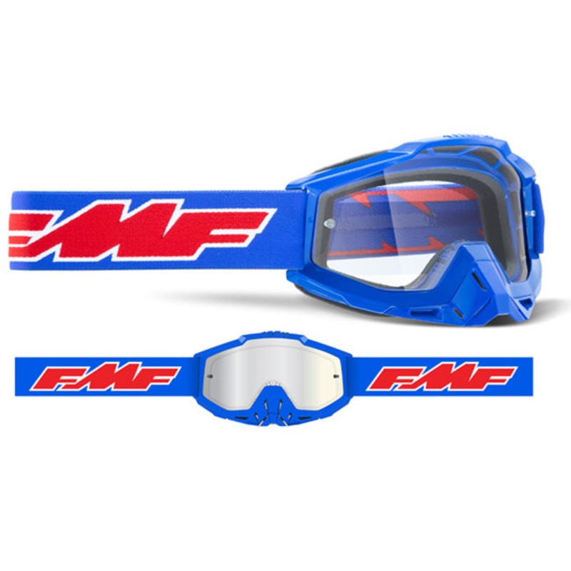 FMF POWERBOMB Goggles – Clear Lens *FMF POWERBOMB Goggle Rocket Blue – Clear Lens