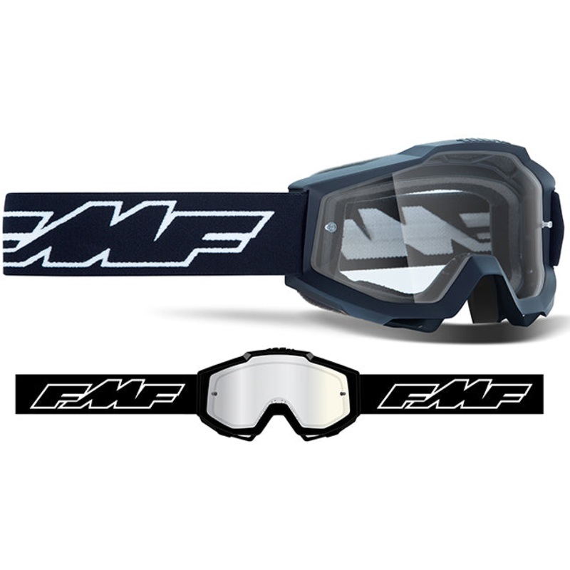 FMF POWERBOMB Youth Goggles Clear Lens FMF POWERBOMB YOUTH Goggle Rocket Black – Clear Lens