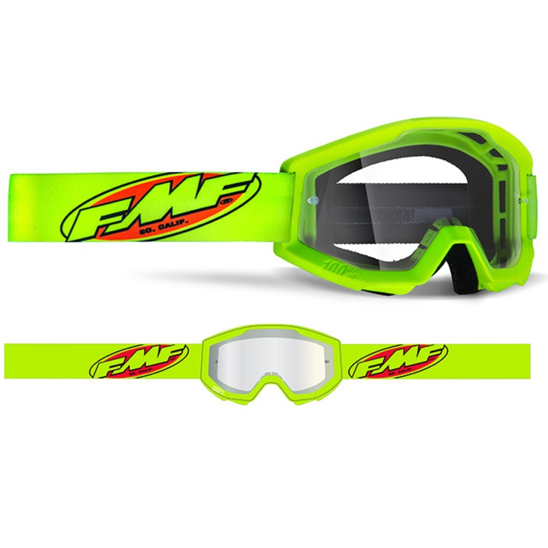 FMF POWERCORE Goggles – Clear Lens *FMF POWERCORE Goggle Flame Navy – Clear Lens