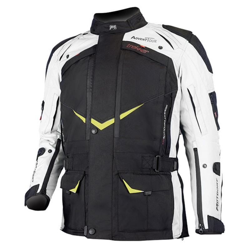 Motodry Advent Tour Trekker Jacket *S Advent-Tour Trekker Jacket Blk/Gry/Flu MotoDry