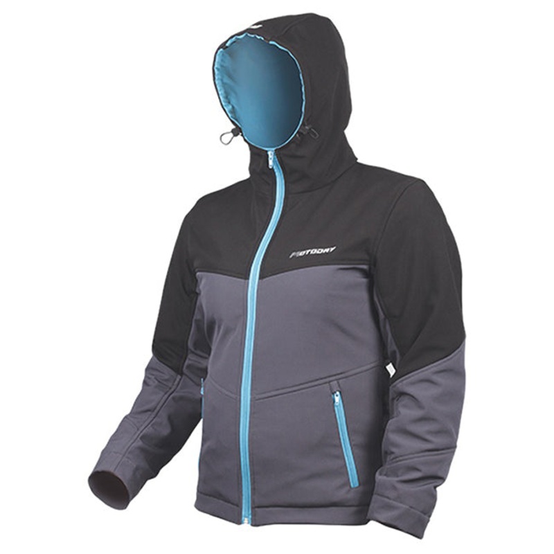 Motodry Kevlar Hoody Ladies *10 Hoodie Jacket Lady Blk/Gry Teal MotoDry