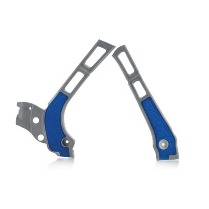 I X-Grip Frame Guards Grey/Blue YZ125/250 06-25 Acerbis Indent Only (21669.218)