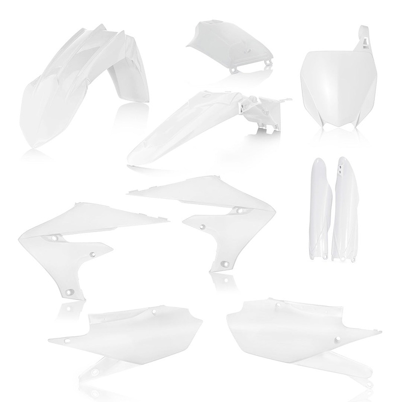 I Full Plastic kit White YZ450F 18-22- YZ250F 19-23 Acerbis Indent (23631.030)